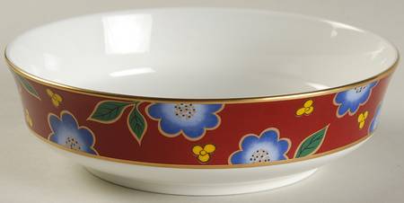 Tea Ceremony Persian Red Coupe Soup Bowl
