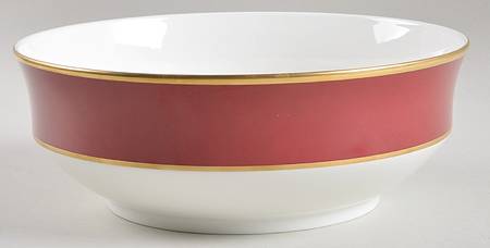 Tea Ceremony Persian Red 9" Round Vegetable Bowl