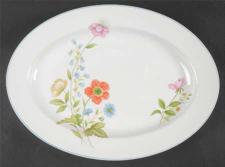 Tea Garden 14" Oval Serving Platter