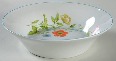 Tea Garden 9" Round Vegetable Bowl
