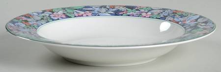 Terrace Garden Large Rim Soup Bowl