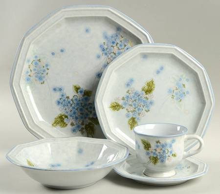 Terrazzo Blue 5 Piece Place Setting