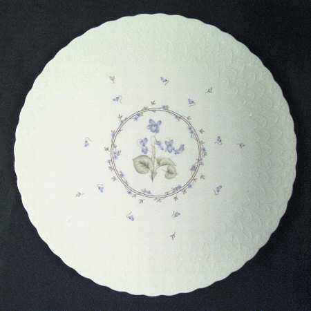 Tender Violets Cake Plate