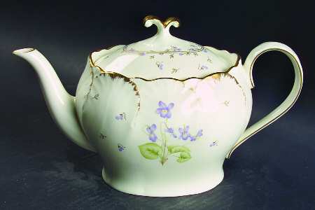Tender Violets Teapot & Lid