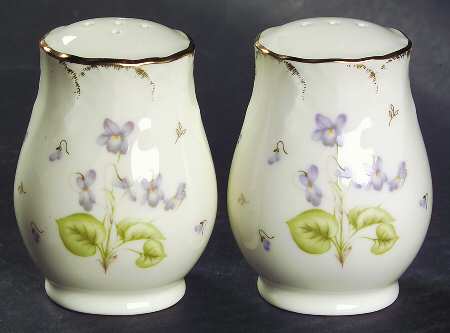 Tender Violets Salt & Pepper Set
