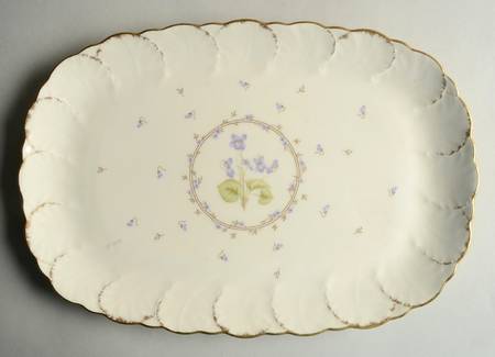 Tender Violets 12" Oval Serving Platter
