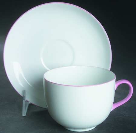Theater Nights Pink Flat Cup & Saucer Set