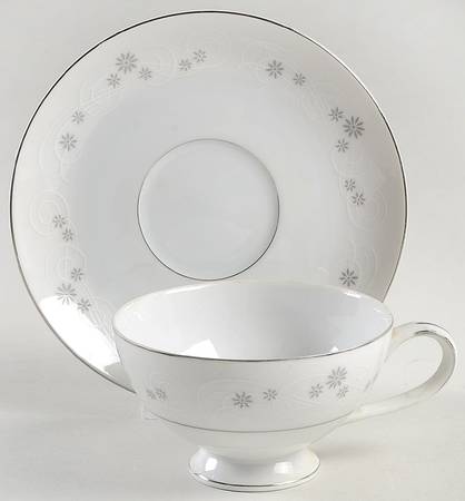Tiffin Footed Cup & Saucer Set
