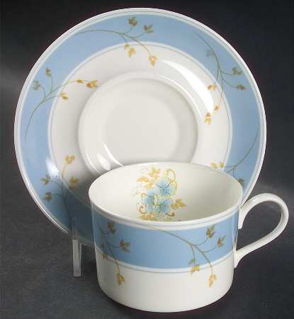 Touch of Love Flat Cup & Saucer Set