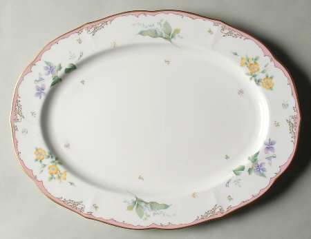 Touch of Spring 14" Oval Serving Platter