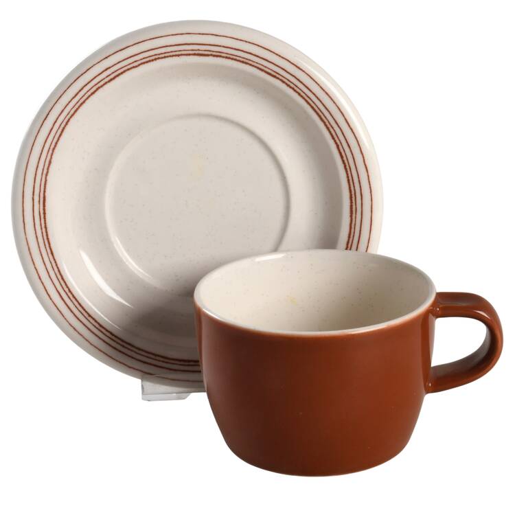Tracings Flat Cup & Saucer Set by Mikasa