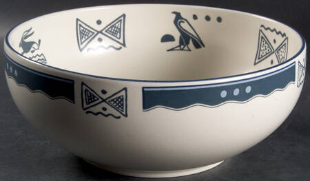 Tribal Arts 8" Round Vegetable Bowl