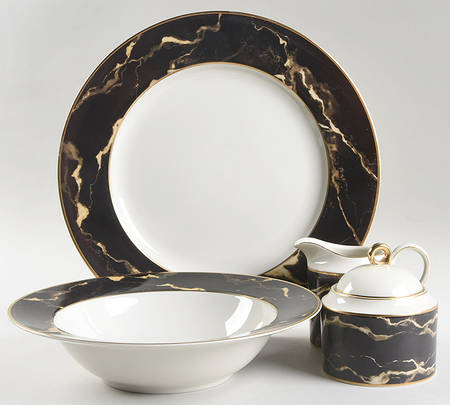 Travertine Black 5 Piece Hostess Set
