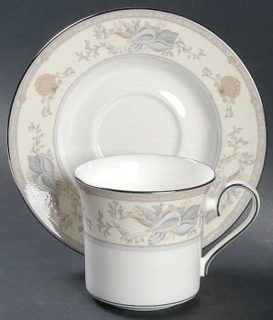 Treasure Cove Flat Cup & Saucer Set