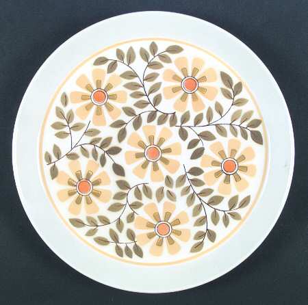 Trellis Yellow Dinner Plate