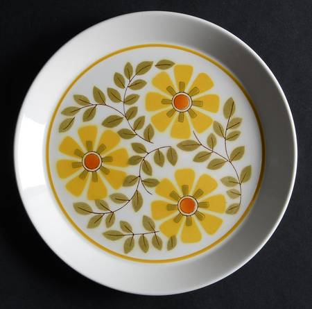 Trellis Yellow Salad Plate