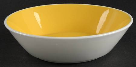 Trellis Yellow Coupe Cereal Bowl