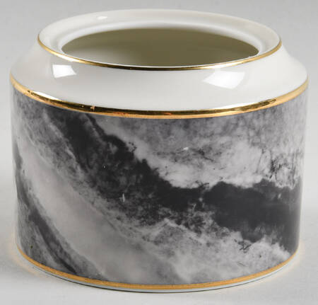 Travertine Gray Sugar Bowl No Lid