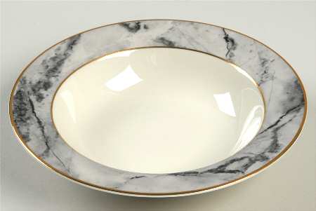 Travertine Gray Rim Fruit/Dessert (Sauce) Bowl