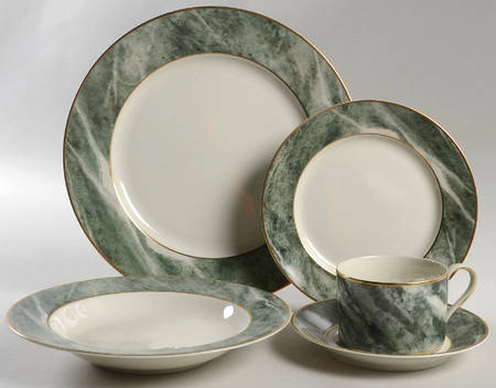 Travertine Green 5 Piece Place Setting
