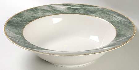 Travertine Green 10" Round Vegetable Bowl
