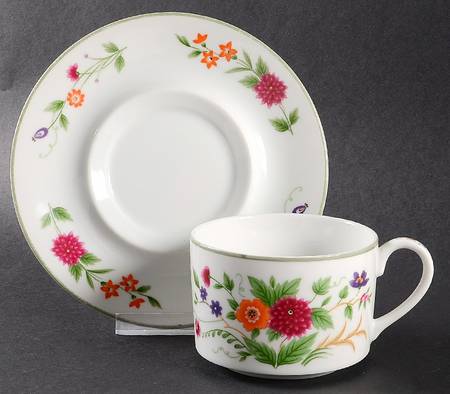 Tropez Flat Cup & Saucer Set