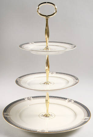 Tropez 13 7/8"-14 1/4" 3-Tiered Serving Tray(DP,SP,BB) HC