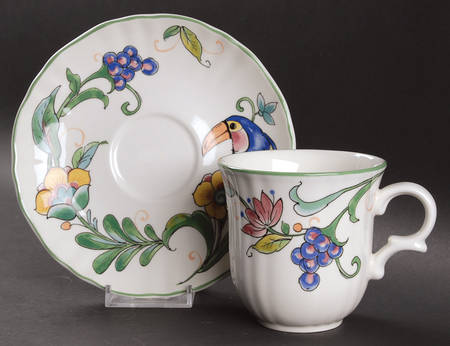 Tropicana Flat Cup & Saucer Set