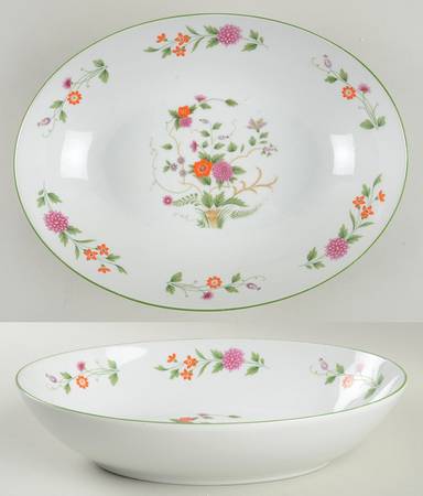 Trorez 10" Oval Vegetable Bowl