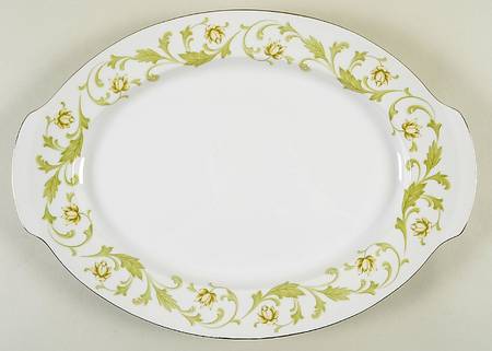 Trousseau (9362, Fine China) 17" Oval Serving Platter