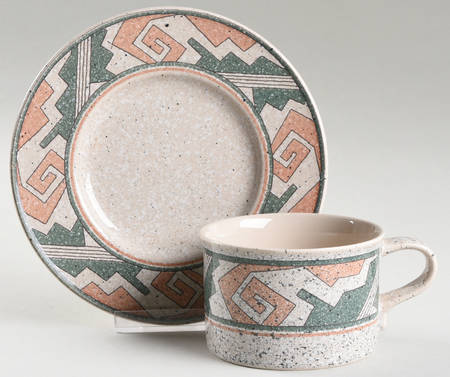 Tribal Song Flat Cup & Saucer Set