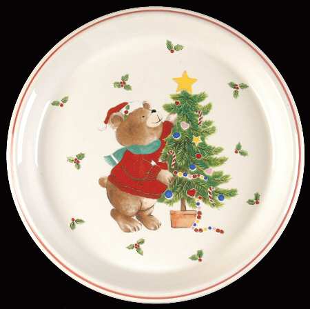 Trim The Tree Child's Plate