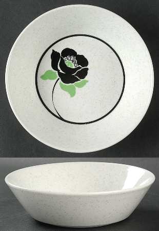 Tuxedo Rose Soup/Cereal Bowl