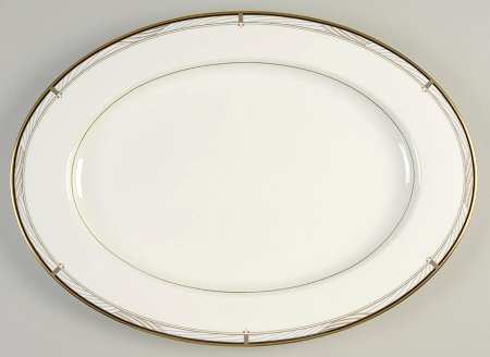 Tuscany Black 17" Oval Serving Platter