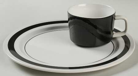Tuxedo Snack Plate & Cup Set