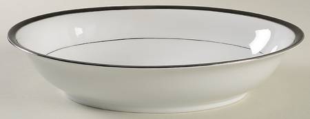Tuxedo 10" Oval Vegetable Bowl