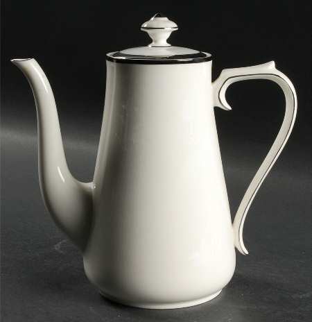Tuxedo Coffee Pot & Lid