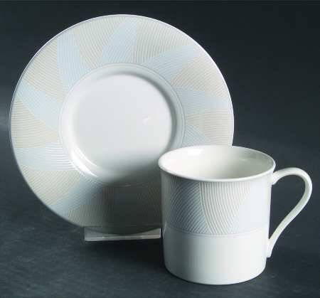 Tweed Flat Cup & Saucer Set