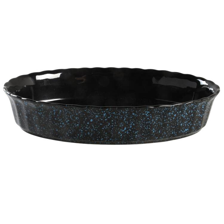 Ultrastone Black Granite 12'' Oval Baker