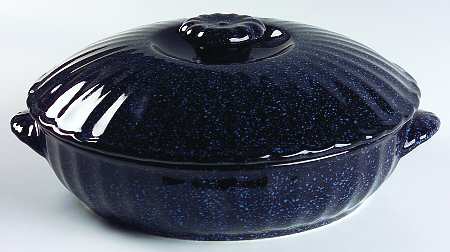 Ultrastone Black Granite 1.5 Qt Round Covered Casserole