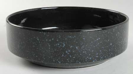 Ultrastone Black Granite 8" Round Vegetable Bowl