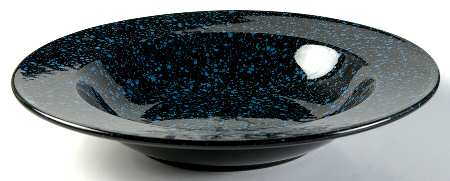 Ultrastone Black Granite Large Rim Soup Bowl