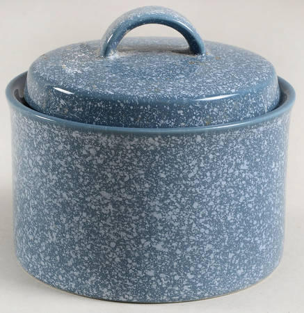 Ultrastone Country Blue Sugar Bowl & Lid