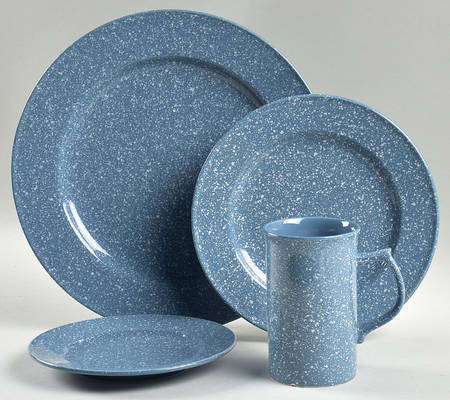 Ultrastone Country Blue 4 Piece Place Setting