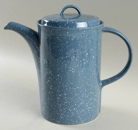 Ultrastone Country Blue Coffee Pot & Lid