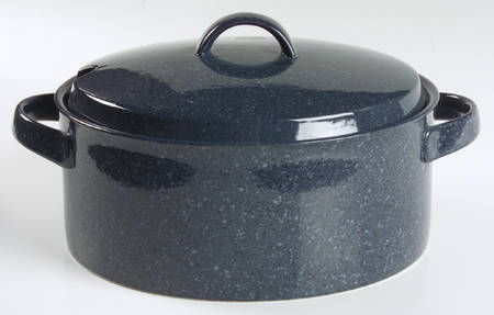 Ultrastone Blue Granite 2 Qt Round Covered Casserole