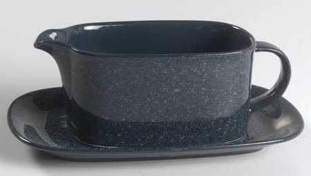 Ultrastone Blue Granite Gravy Boat & Underplate