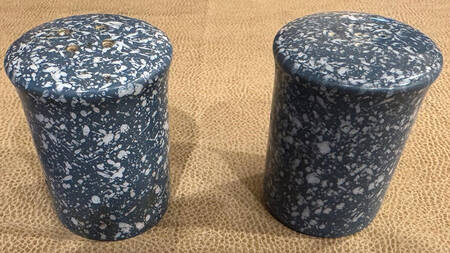 Ultrastone Blue Granite Salt & Pepper Set