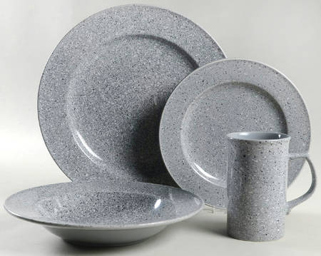Ultrastone Grey 4 Piece Place Setting