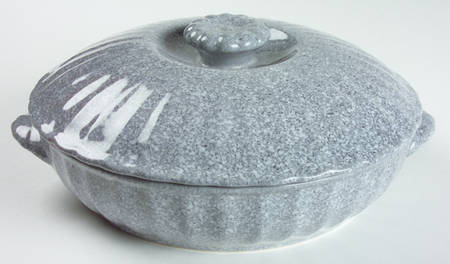 Ultrastone Grey 1.5 Qt Round Covered Casserole